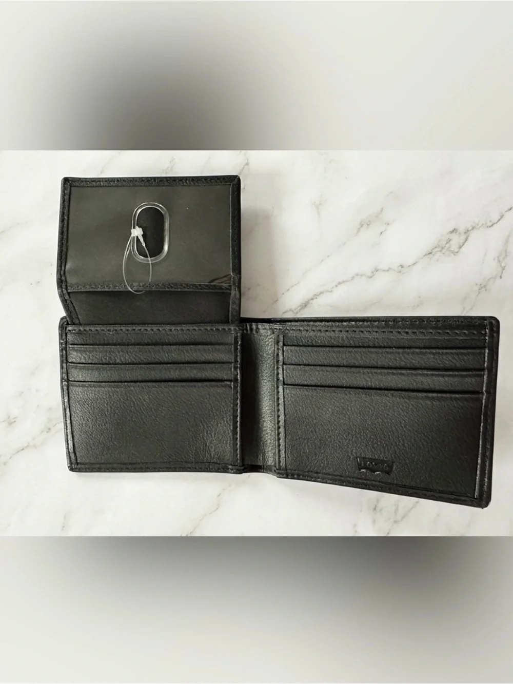 Levi's Black Faux Leather Wallet (New Without Tags)